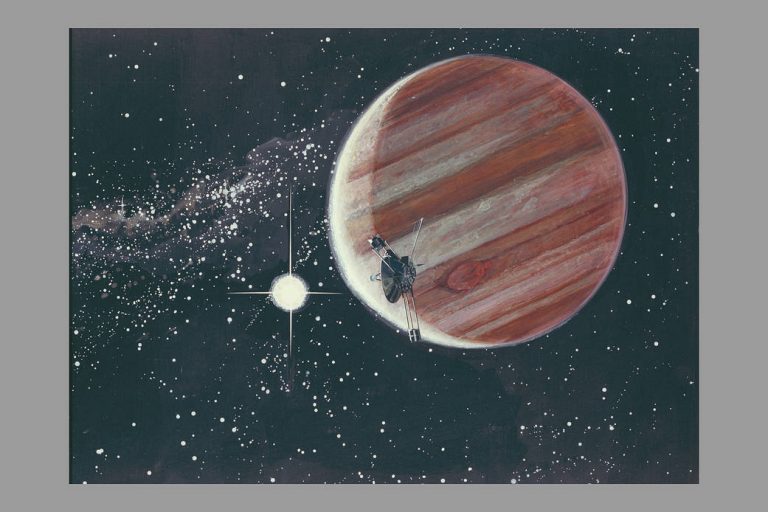 Pioneer 10 Flies By Jupiter