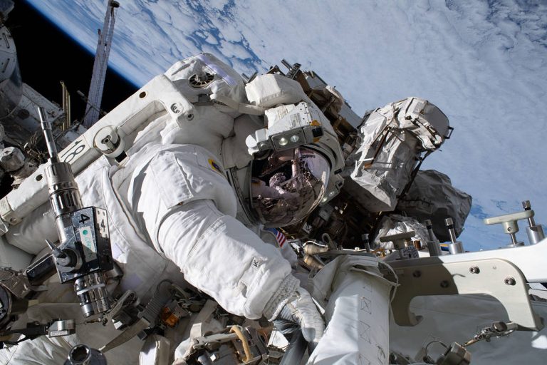 Astronaut Nicole Mann Makes Her First Spacewalk