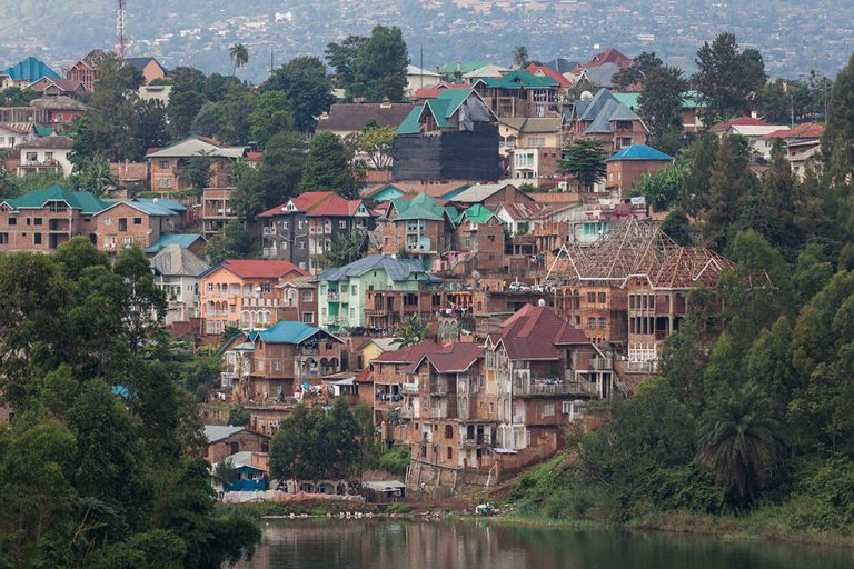 Satellites Observe Landslide Creeping Below Bukavu In The Democratic Republic of the Congo