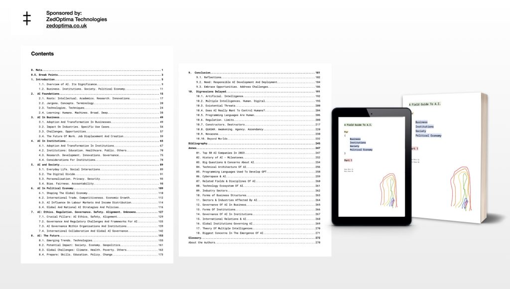 A Field Guide to A.I. | Table of Contents