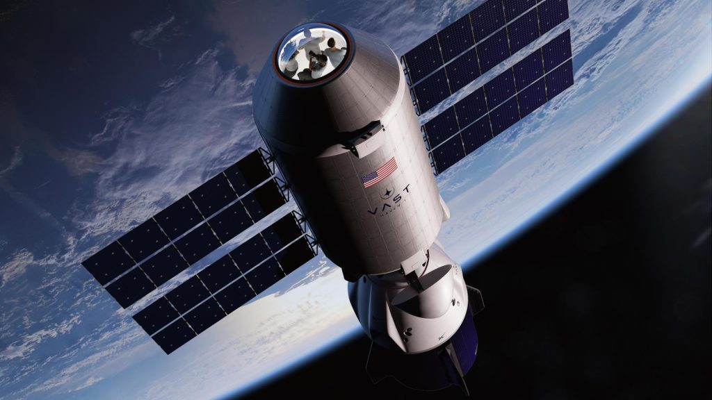 Artist’s concept of Vast’s Haven-1 commercial space station in low Earth orbit.