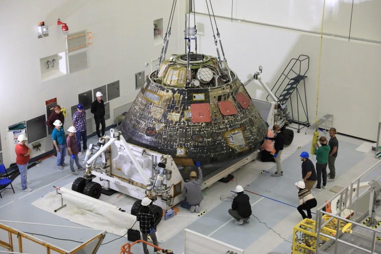 NASA’s Artemis I Spacecraft Prepped To Depart To Ohio Facility